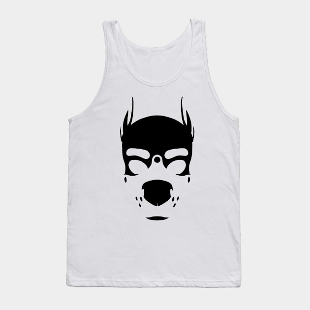 Negative Space Pup Hood Tank Top by DioxiDeals